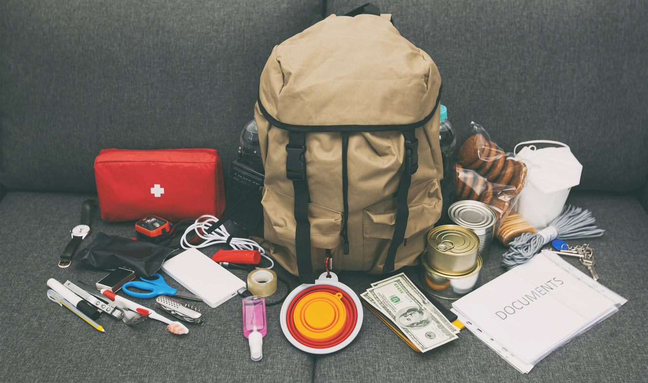 Essential items for an emergency kit - part of an Emergency Preparedness Guide